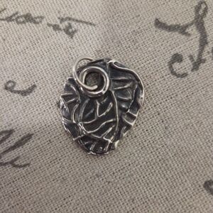 Waxing Poetic Sterling Silver Leaf Pendant New And Retired